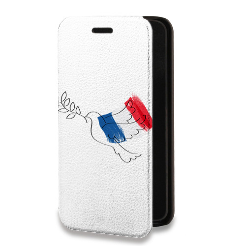 Дизайнерский горизонтальный чехол-книжка для Huawei Y5p Флаг Франции