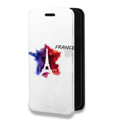 Дизайнерский горизонтальный чехол-книжка для Meizu M5 Флаг Франции