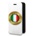 Дизайнерский горизонтальный чехол-книжка для Iphone 7 Флаг Италии