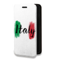 Дизайнерский горизонтальный чехол-книжка для Iphone 14 Pro Max Флаг Италии