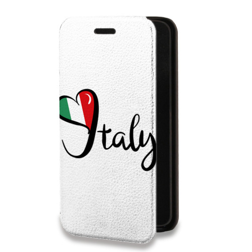 Дизайнерский горизонтальный чехол-книжка для Iphone Xr Флаг Италии