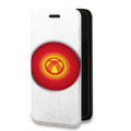 Дизайнерский горизонтальный чехол-книжка для Iphone 11 Pro флаг Киргизии
