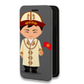 Дизайнерский горизонтальный чехол-книжка для Iphone 11 Pro Max флаг Киргизии