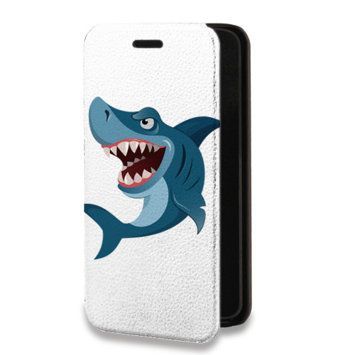 Дизайнерский горизонтальный чехол-книжка для Nokia 2.3 Прозрачные акулы