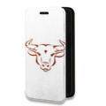 Дизайнерский горизонтальный чехол-книжка для Iphone 7 Plus / 8 Plus Прозрачные быки