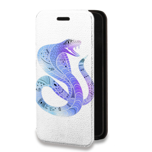 Дизайнерский горизонтальный чехол-книжка для Iphone 11 Pro Max Прозрачные змеи