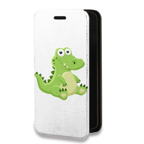 Дизайнерский горизонтальный чехол-книжка для Samsung Galaxy S10 Lite Прозрачные крокодилы