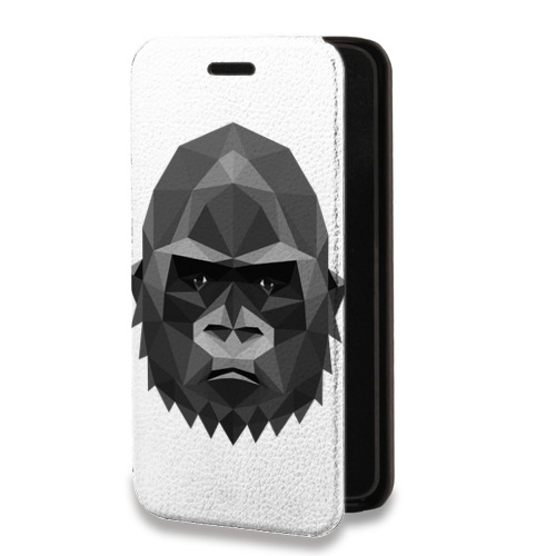 Дизайнерский горизонтальный чехол-книжка для Realme Narzo 30 5G Прозрачные обезьяны