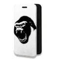Дизайнерский горизонтальный чехол-книжка для Samsung Galaxy S10 Lite Прозрачные обезьяны