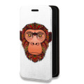 Дизайнерский горизонтальный чехол-книжка для Huawei Mate 10 Pro Прозрачные обезьяны