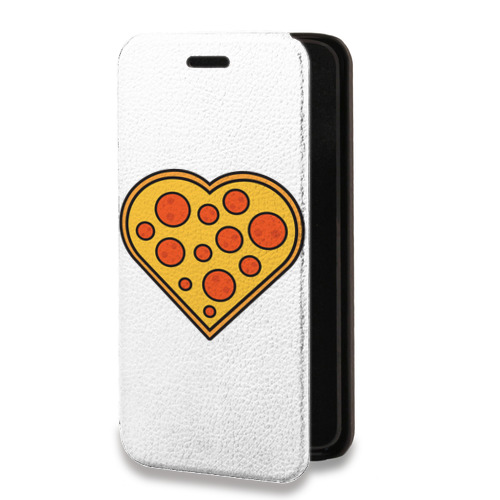 Дизайнерский горизонтальный чехол-книжка для Alcatel One Touch Idol 2 mini Прозрачная Пицца