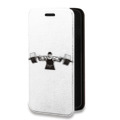 Дизайнерский горизонтальный чехол-книжка для Iphone 14 Pro Max Прозрачные пауэрлифтинг