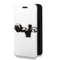 Дизайнерский горизонтальный чехол-книжка для Iphone 13 Mini Прозрачные пауэрлифтинг