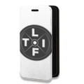 Дизайнерский горизонтальный чехол-книжка для Iphone 7 Прозрачные пауэрлифтинг