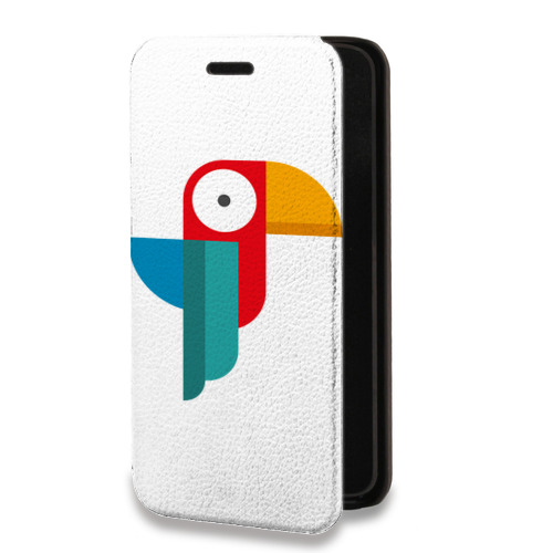 Дизайнерский горизонтальный чехол-книжка для Google Pixel 6 Прозрачные попугаи