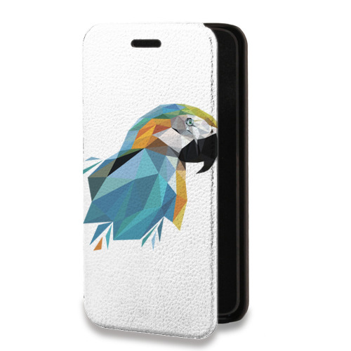 Дизайнерский горизонтальный чехол-книжка для Huawei Honor 30 Прозрачные попугаи