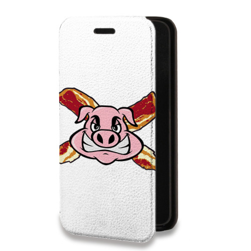 Дизайнерский горизонтальный чехол-книжка для Iphone 11 Pro Прозрачные свинки