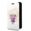 Дизайнерский горизонтальный чехол-книжка для Xiaomi RedMi Note 10 Pro Прозрачные слоны