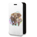 Дизайнерский горизонтальный чехол-книжка для Xiaomi Mi 11 Прозрачные слоны