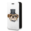 Дизайнерский горизонтальный чехол-книжка для Iphone 7 Plus / 8 Plus Прозрачные собаки