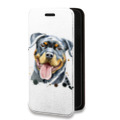 Дизайнерский горизонтальный чехол-книжка для Samsung Galaxy S10 Lite Прозрачные собаки