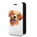 Дизайнерский горизонтальный чехол-книжка для Iphone 13 Прозрачные собаки