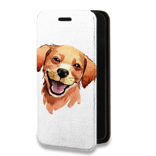 Дизайнерский горизонтальный чехол-книжка для Iphone 13 Прозрачные собаки