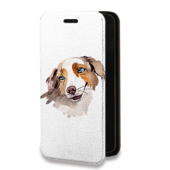 Дизайнерский горизонтальный чехол-книжка для Huawei P20 Прозрачные собаки (на заказ)