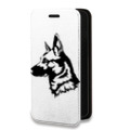 Дизайнерский горизонтальный чехол-книжка для Samsung Galaxy A51 Прозрачные собаки