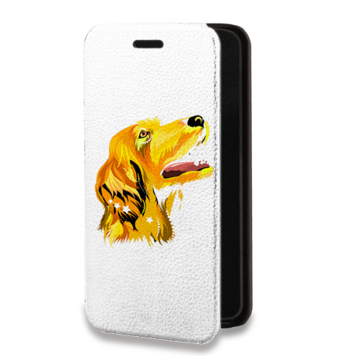 Дизайнерский горизонтальный чехол-книжка для Samsung Galaxy A72 Прозрачные собаки