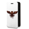 Дизайнерский горизонтальный чехол-книжка для Iphone 14 Pro Max Прозрачные совы