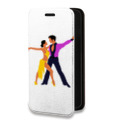 Дизайнерский горизонтальный чехол-книжка для Iphone 14 Pro Max Прозрачные танцоры 