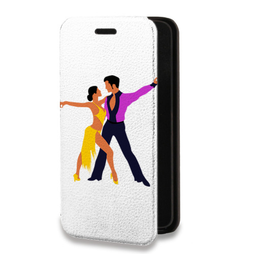 Дизайнерский горизонтальный чехол-книжка для Iphone 12 Pro Прозрачные танцоры 