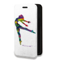Дизайнерский горизонтальный чехол-книжка для Iphone 14 Pro Max Прозрачные танцоры 