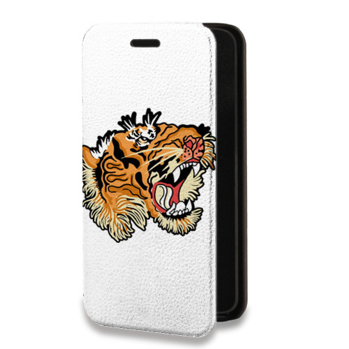 Дизайнерский горизонтальный чехол-книжка для Samsung Galaxy S10 Lite Прозрачные тигры