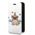 Дизайнерский горизонтальный чехол-книжка для Xiaomi Mi 11 Прозрачные щенки
