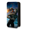 Дизайнерский горизонтальный чехол-книжка для Huawei Honor 50 Lite Стражи галактики