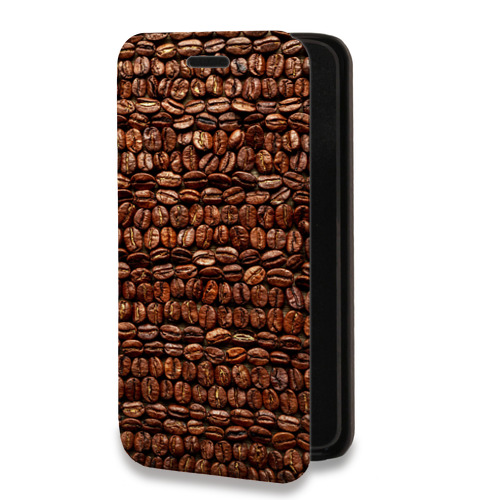 Дизайнерский горизонтальный чехол-книжка для ASUS ZenFone 7 кофе