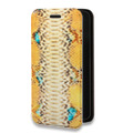 Дизайнерский горизонтальный чехол-книжка для Huawei Honor 10i Кожа змей
