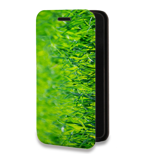 Дизайнерский горизонтальный чехол-книжка для Samsung Galaxy S10 Lite Трава