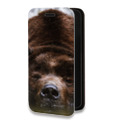 Дизайнерский горизонтальный чехол-книжка для Huawei Honor 10i Медведи