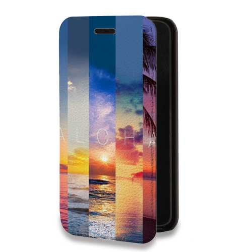 Дизайнерский горизонтальный чехол-книжка для Nokia X10 Hawaii