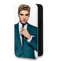 Дизайнерский горизонтальный чехол-книжка для Iphone 13 Mini Джастин Бибер