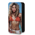 Дизайнерский горизонтальный чехол-книжка для Iphone 14 Pro Shakira