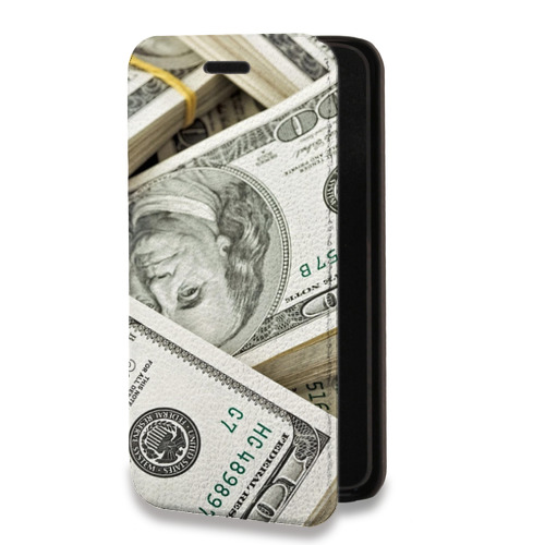 Дизайнерский горизонтальный чехол-книжка для Xiaomi Redmi 10 Текстуры денег