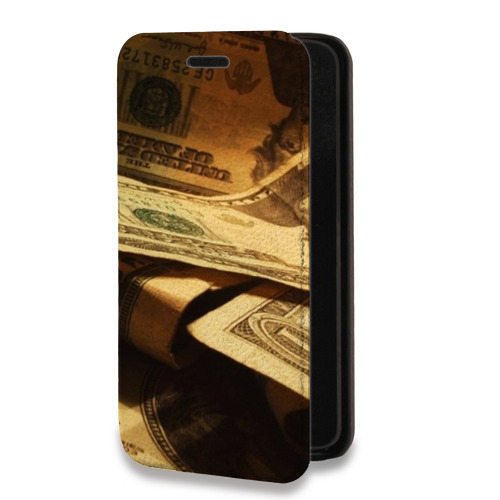 Дизайнерский горизонтальный чехол-книжка для Realme C11 Текстуры денег