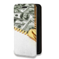 Дизайнерский горизонтальный чехол-книжка для Huawei Y5p Текстуры денег