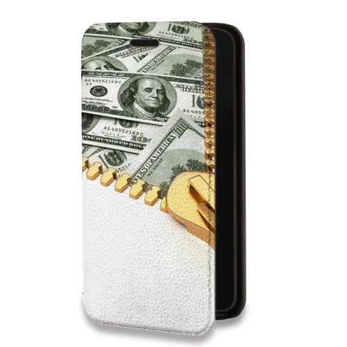Дизайнерский горизонтальный чехол-книжка для ASUS ZenFone 7 Текстуры денег