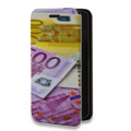 Дизайнерский горизонтальный чехол-книжка для Huawei Y6p Текстуры денег