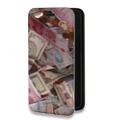 Дизайнерский горизонтальный чехол-книжка для Iphone 11 Pro Max Текстуры денег
